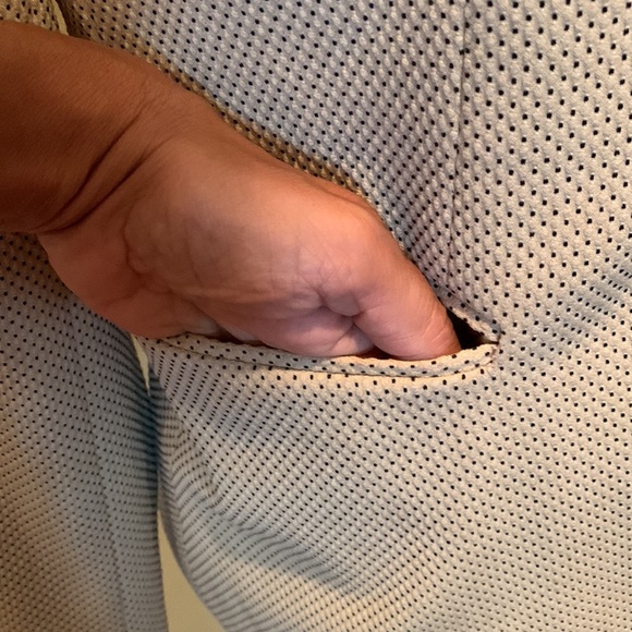 ZARA Tailored Blazer Tan With Black Polka Dots Academia Old Money Neutral Sz 6 - Picture 4 of 12